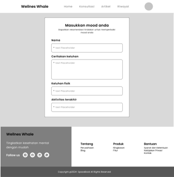 Low Fidelity Wireframe